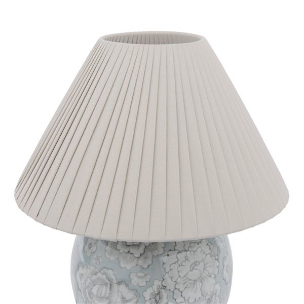 (image for) Laura Ashley Montford Table Lamp Blue Ceramic With Shade